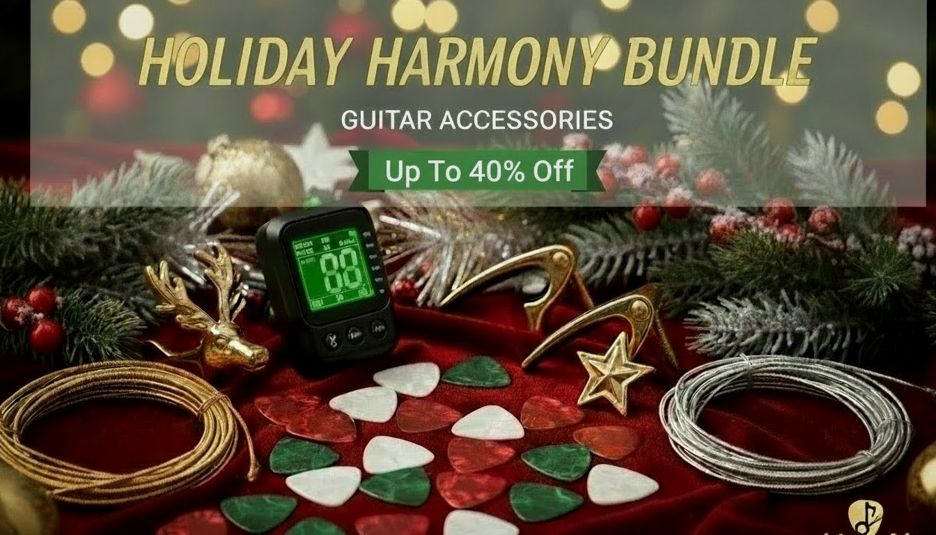 Holiday Guitar Accessories Bundle Banner