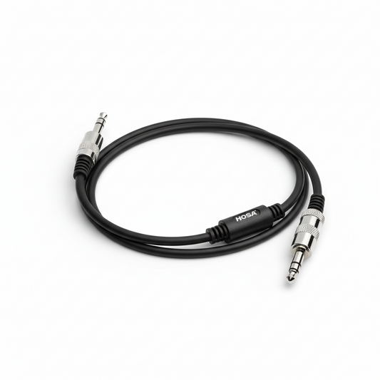 Hosa 3.5 mm TRS to 1/4 in TS Adapter
