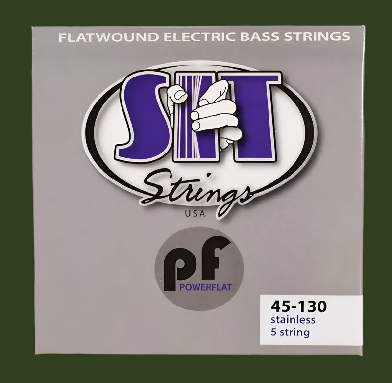 SIT Flatwound PF545130L Light Electric Bass Strings 5 String