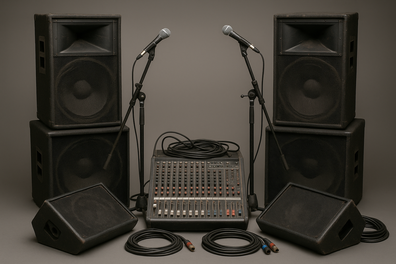 More PA equipment