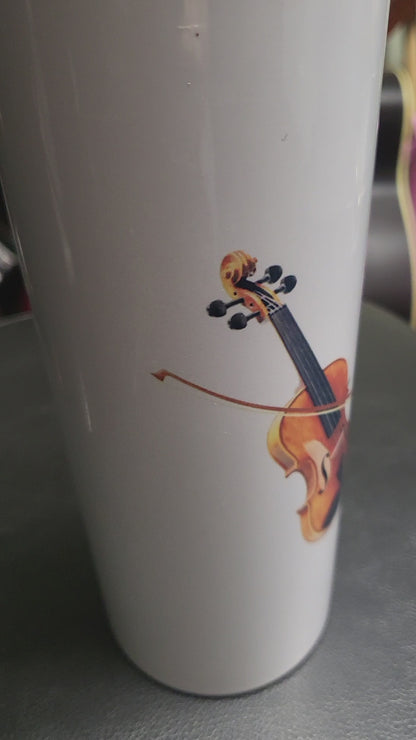 Water Bottle with Violin