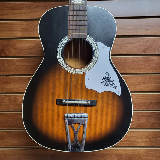 Stella Harmony 1971 Parlor Guitar with Steel Reinforced Neck