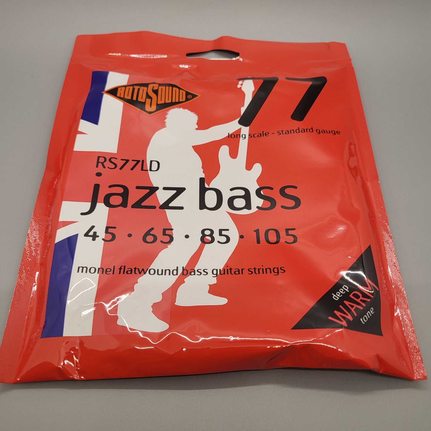 Rotosound RS77LD JazzBass 45-105 Monel Flatwound Bass Guitar Strings