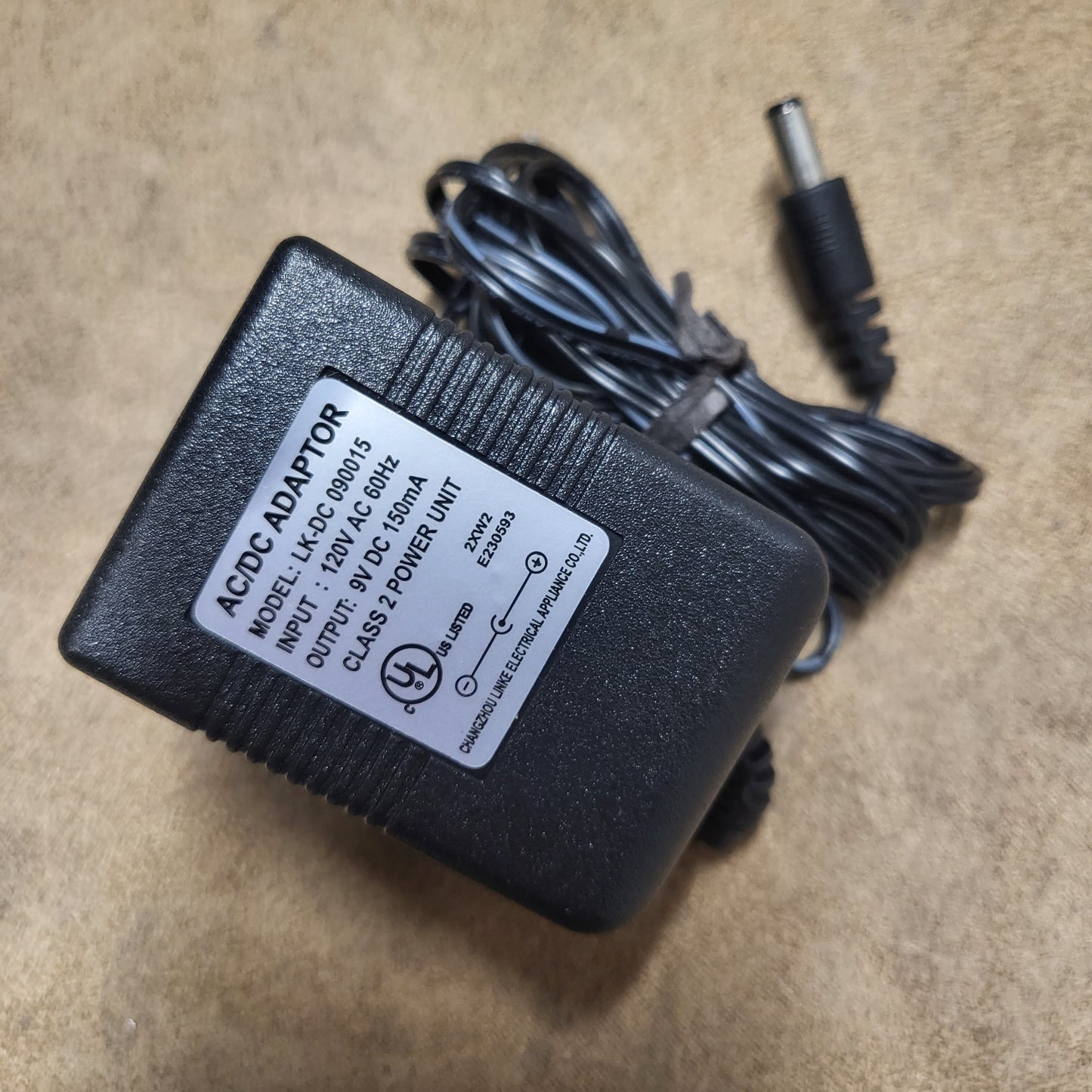 9V 1A Power Supply AC Adapter with 6 ft. Cord 2.1 x 5.5mm Center Positive (+) Plug