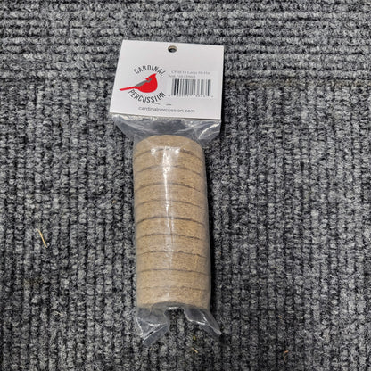Cardinal Percussion CPHF10 Large Hi-Hat Seat Felt 10pc