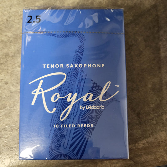 Royal by D'Addario Tenor Saxophone Reeds  2.5 10-pack