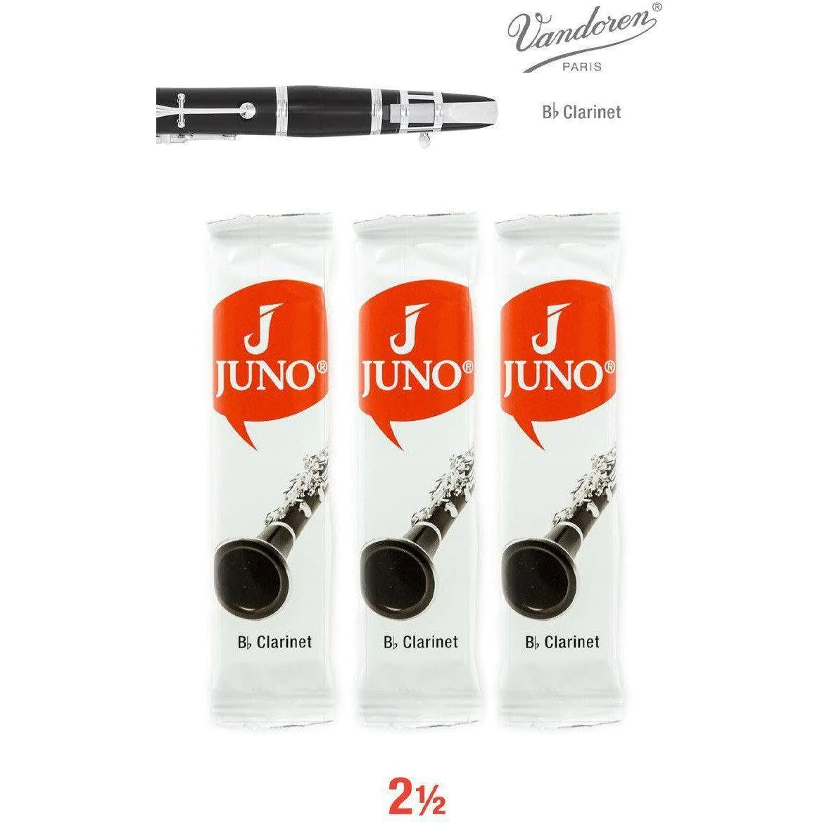 Vandoren Juno Bb Clarinet Reeds 3 Pack